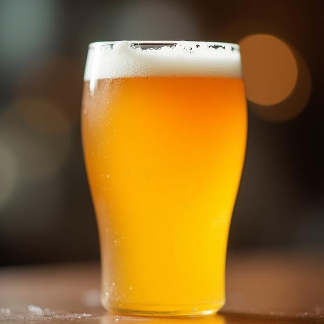 Glass of Kallang Fog IPA craft beer.